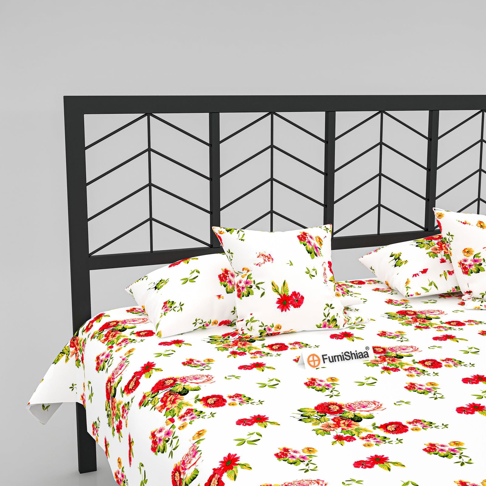 MetalCraft Minimalistic Iron Bed - Furnishiaa -  -